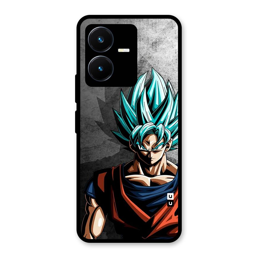 Super Saiyan Art Glass Back Case for Vivo Y22