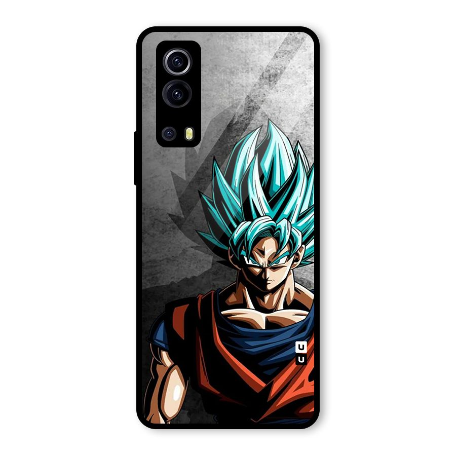 Super Saiyan Art Glass Back Case for Vivo iQOO Z3