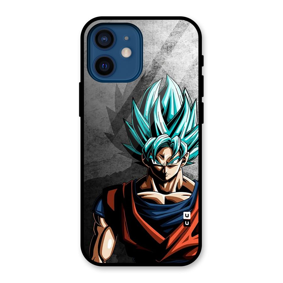 Super Saiyan Art Glass Back Case for iPhone 12 Mini