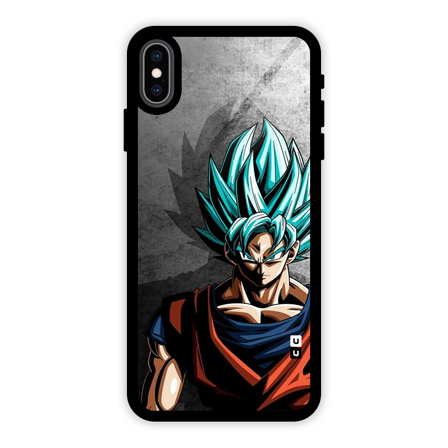 Super Saiyan Art Glass Back Case for iPhone XS Max