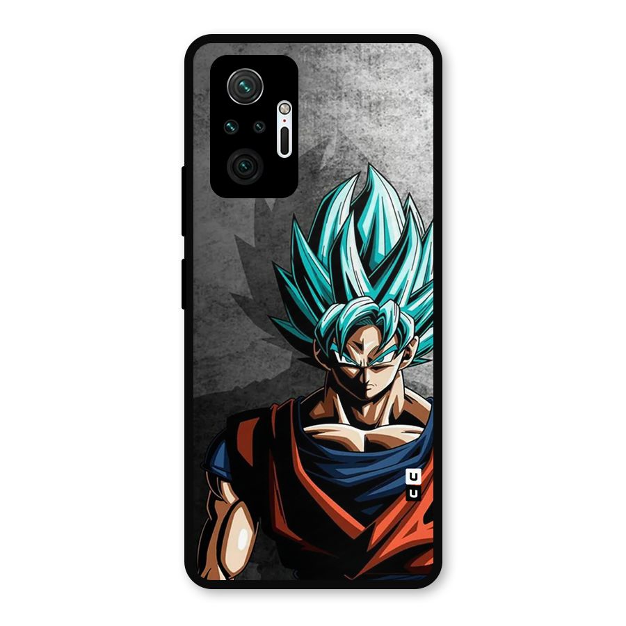 Super Saiyan Art Metal Back Case for Redmi Note 10 Pro