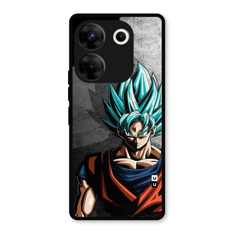 Super Saiyan Art Metal Back Case for Tecno Camon 20 Pro