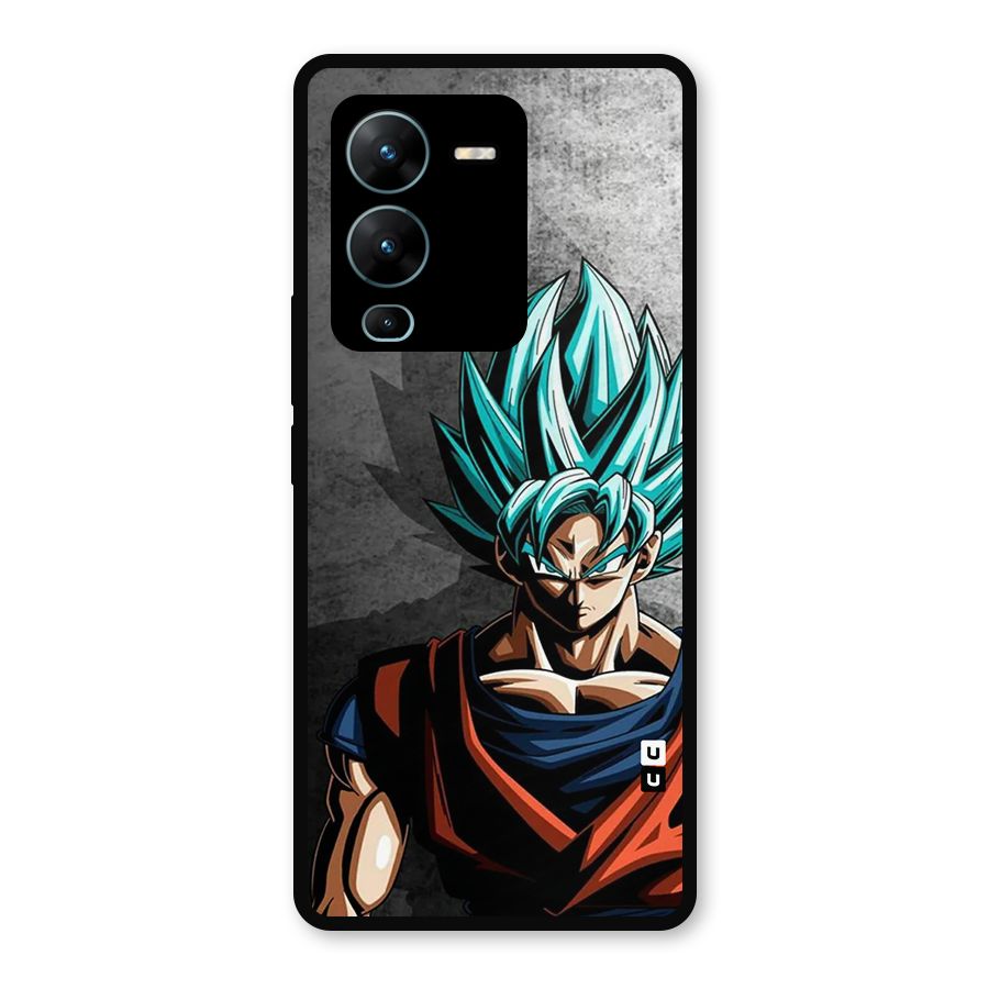 Super Saiyan Art Metal Back Case for Vivo V25 Pro