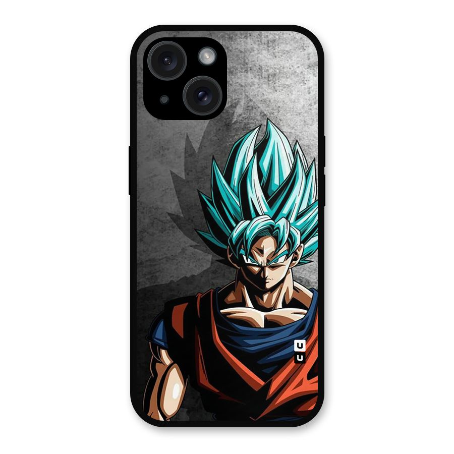 Super Saiyan Art Metal Back Case for iPhone 15