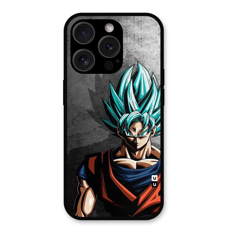 Super Saiyan Art Metal Back Case for iPhone 15 Pro