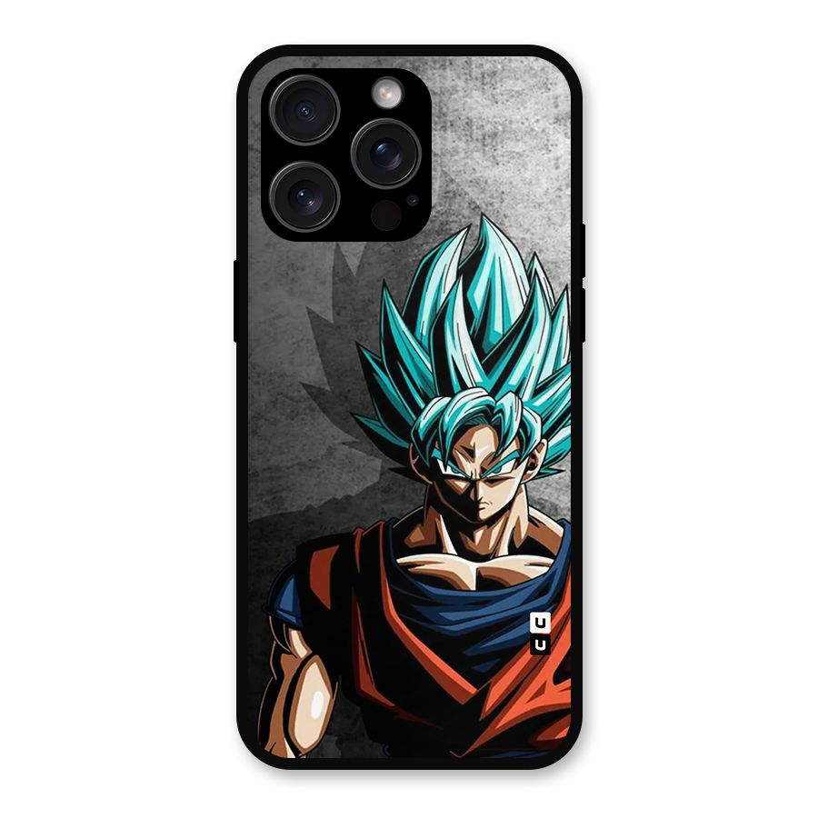 Super Saiyan Art Metal Back Case for iPhone 15 Pro Max