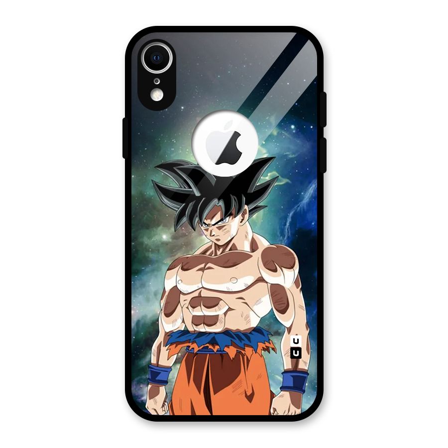 Super Saiyan God Glass Back Case for iPhone XR Logo Cut