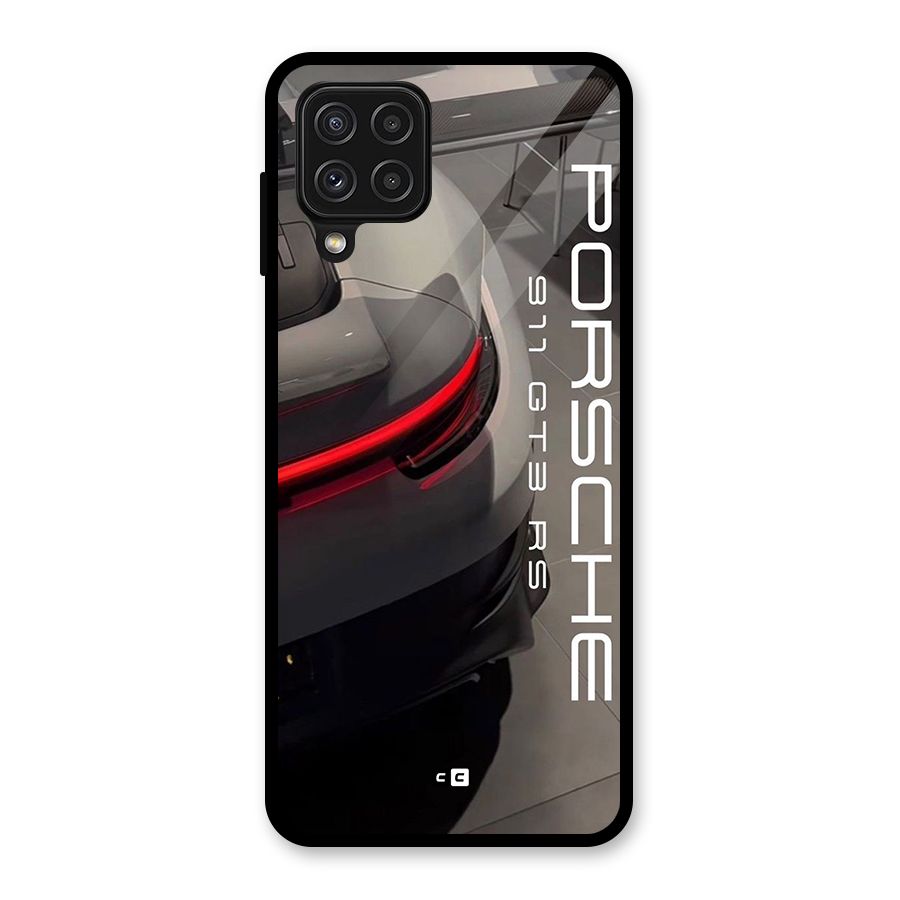 Super Sports Car Glass Back Case for Galaxy A22 4G