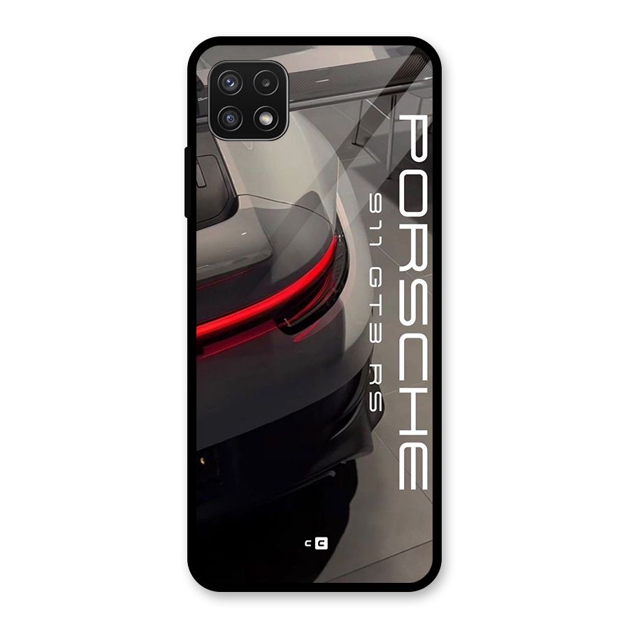 Super Sports Car Glass Back Case for Galaxy A22 5G