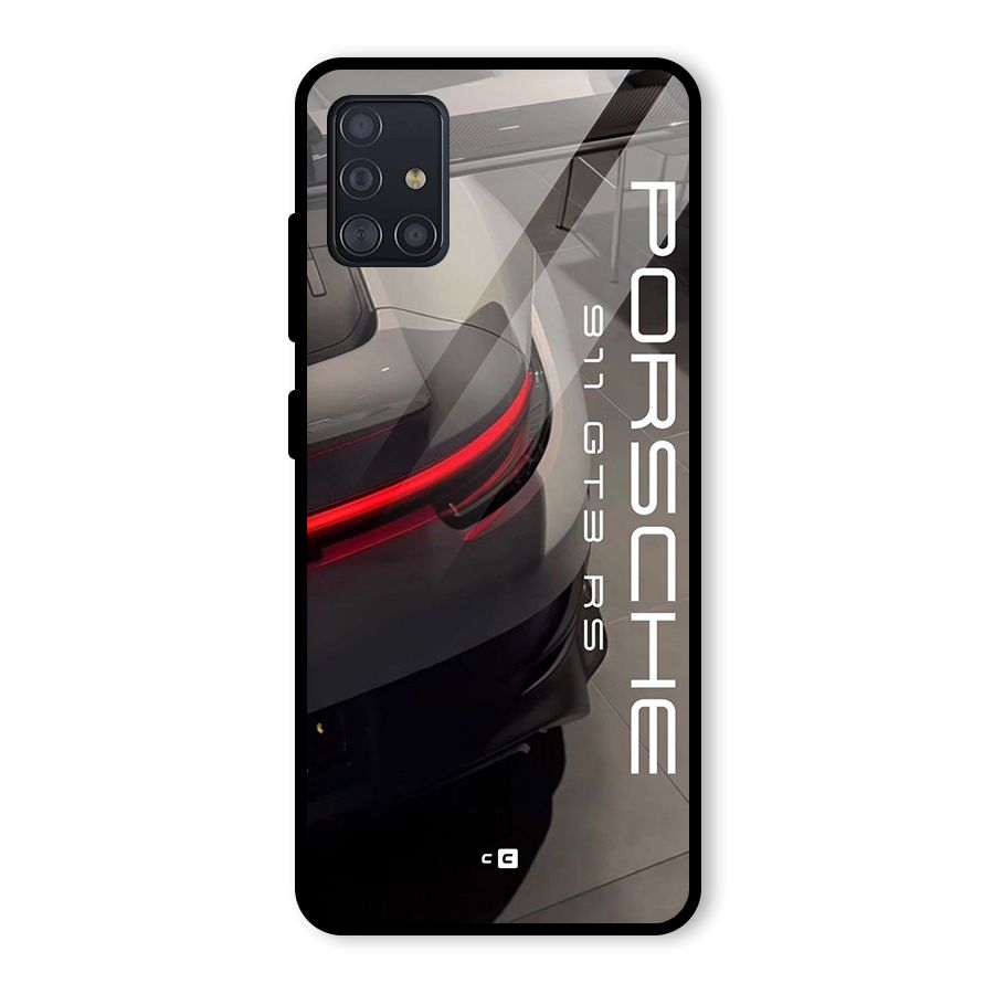Super Sports Car Glass Back Case for Galaxy A51