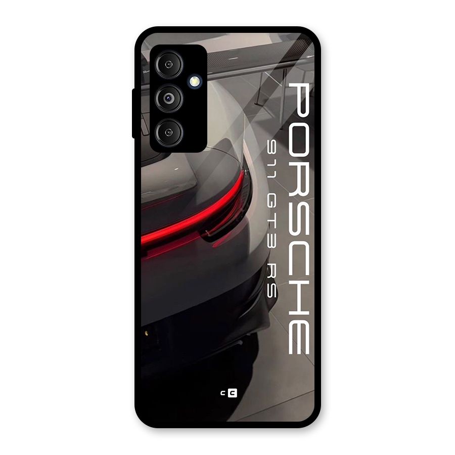 Super Sports Car Glass Back Case for Galaxy M14 5G