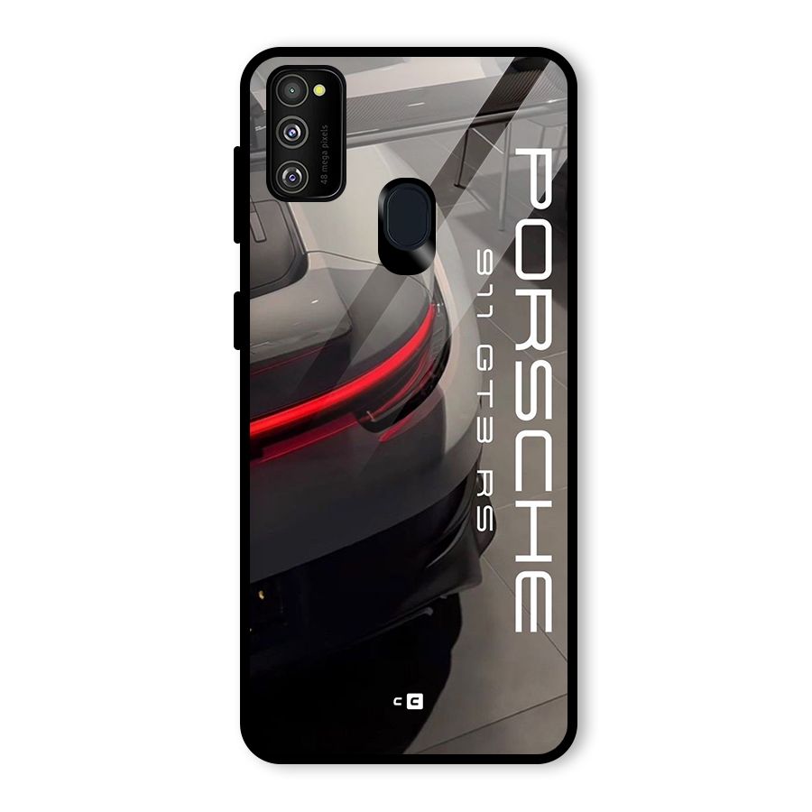 Super Sports Car Glass Back Case for Galaxy M30s