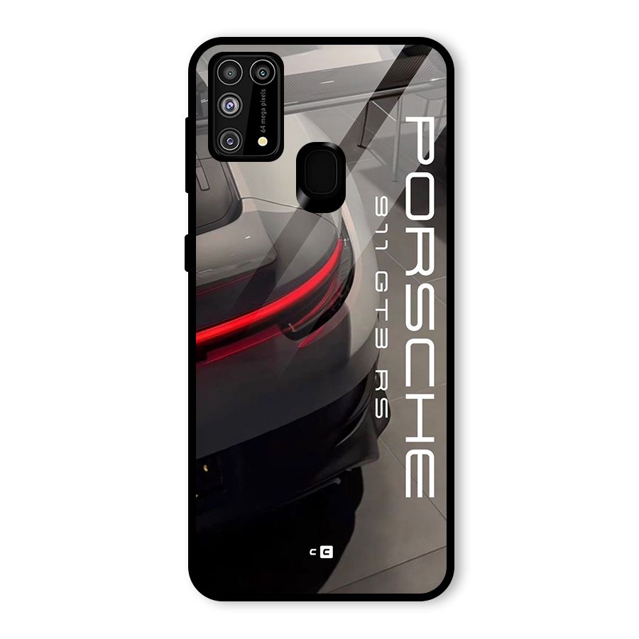 Super Sports Car Glass Back Case for Galaxy M31