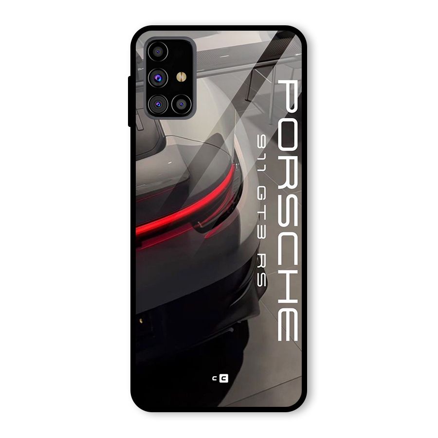 Super Sports Car Glass Back Case for Galaxy M31s