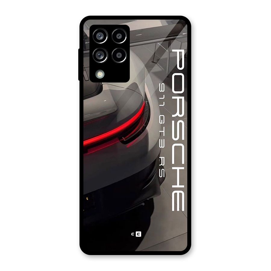 Super Sports Car Glass Back Case for Galaxy M53 5G