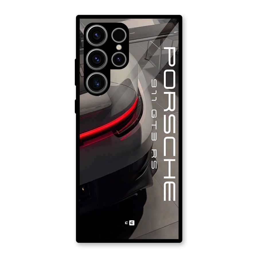 Super Sports Car Glass Back Case for Galaxy S23 Ultra