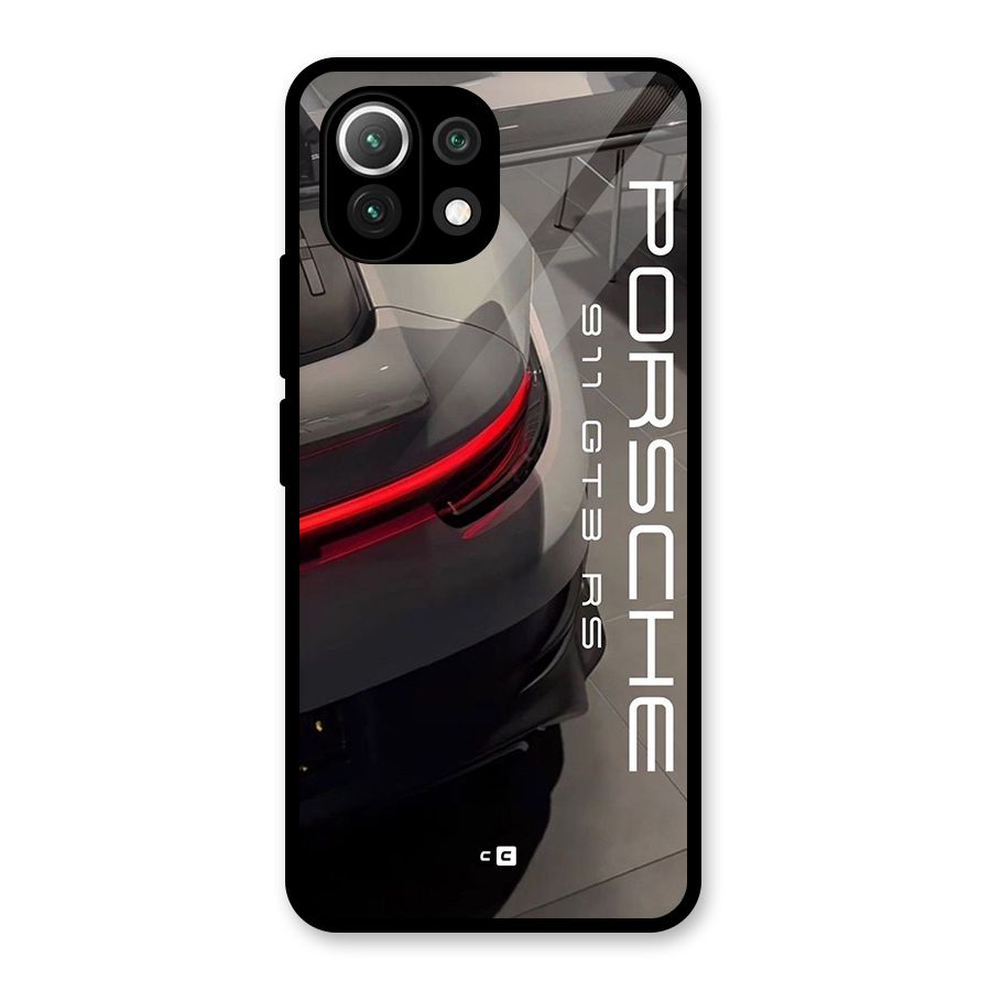 Super Sports Car Glass Back Case for Mi 11 Lite