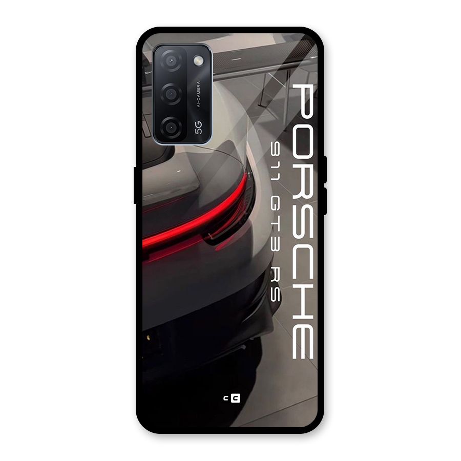 Super Sports Car Glass Back Case for Oppo A53s 5G