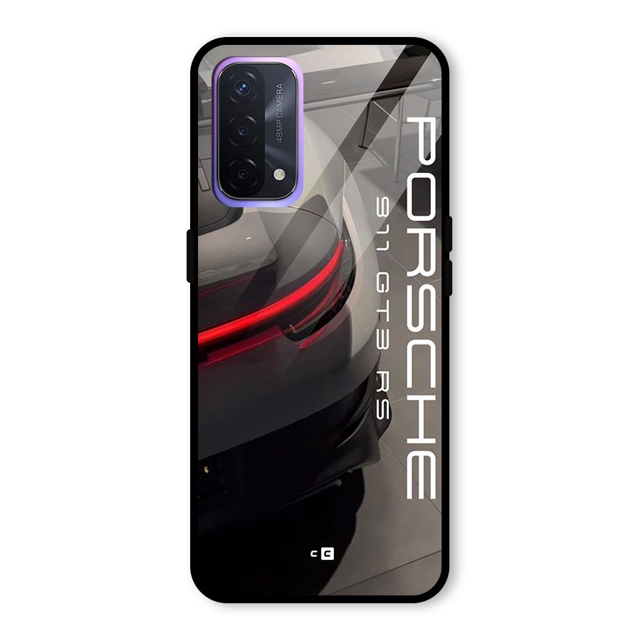 Super Sports Car Glass Back Case for Oppo A74 5G