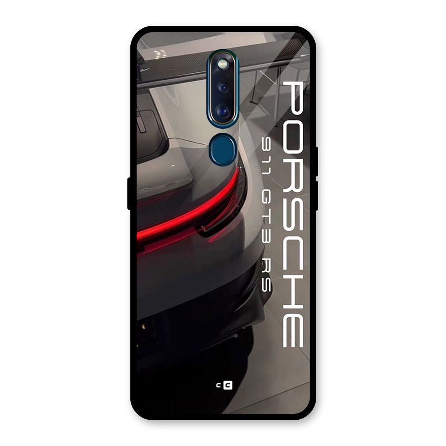 Super Sports Car Glass Back Case for Oppo F11 Pro