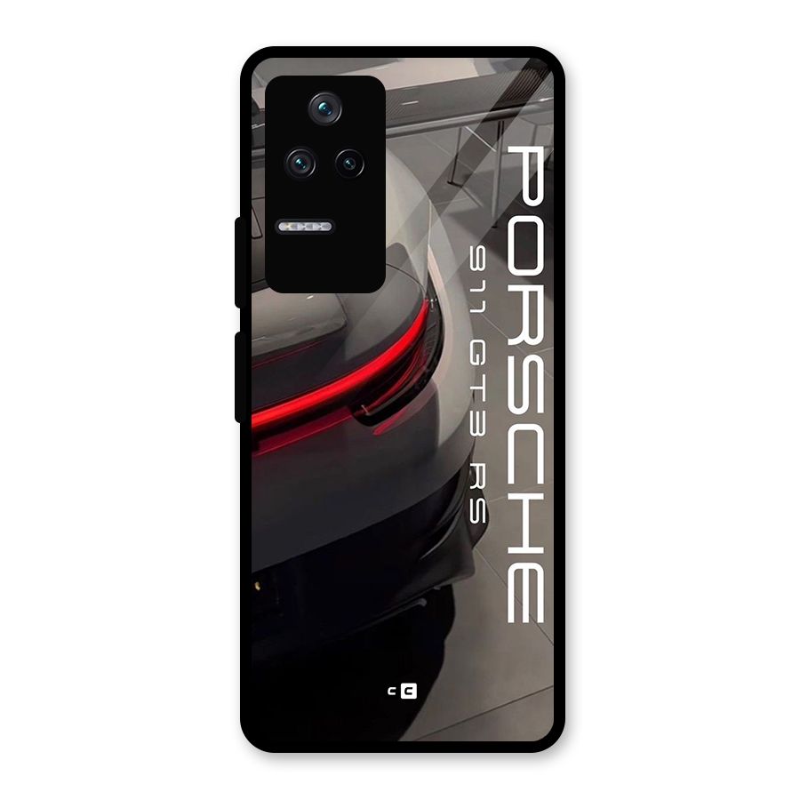 Super Sports Car Glass Back Case for Poco F4 5G