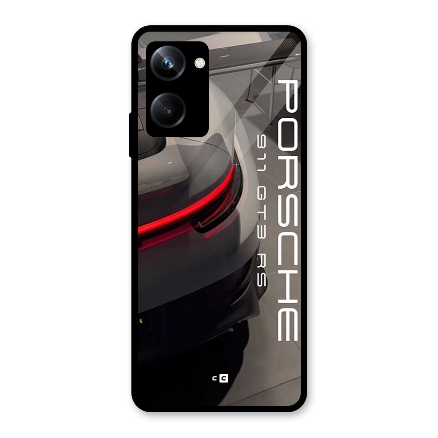 Super Sports Car Glass Back Case for Realme 10 Pro
