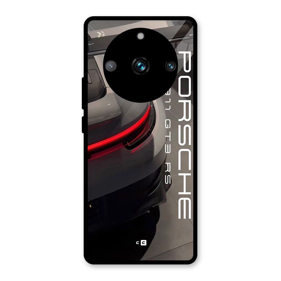 Super Sports Car Glass Back Case for Realme 11 Pro