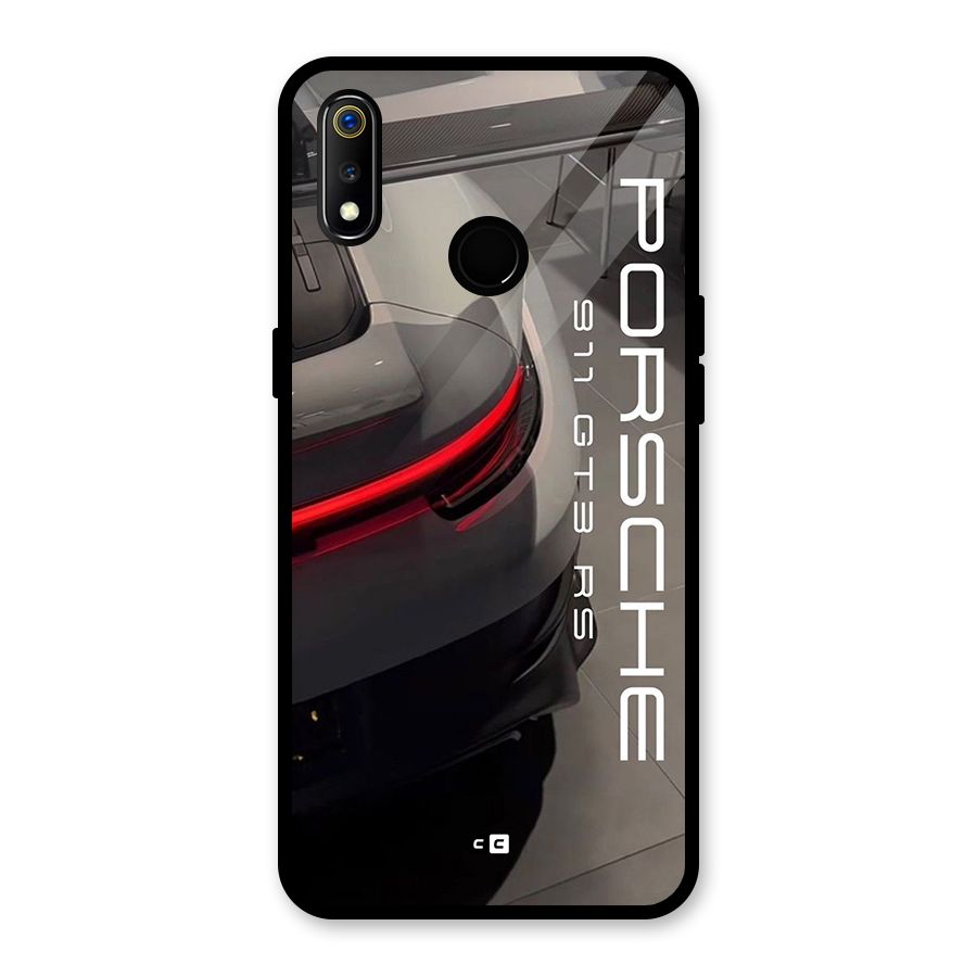 Super Sports Car Glass Back Case for Realme 3i
