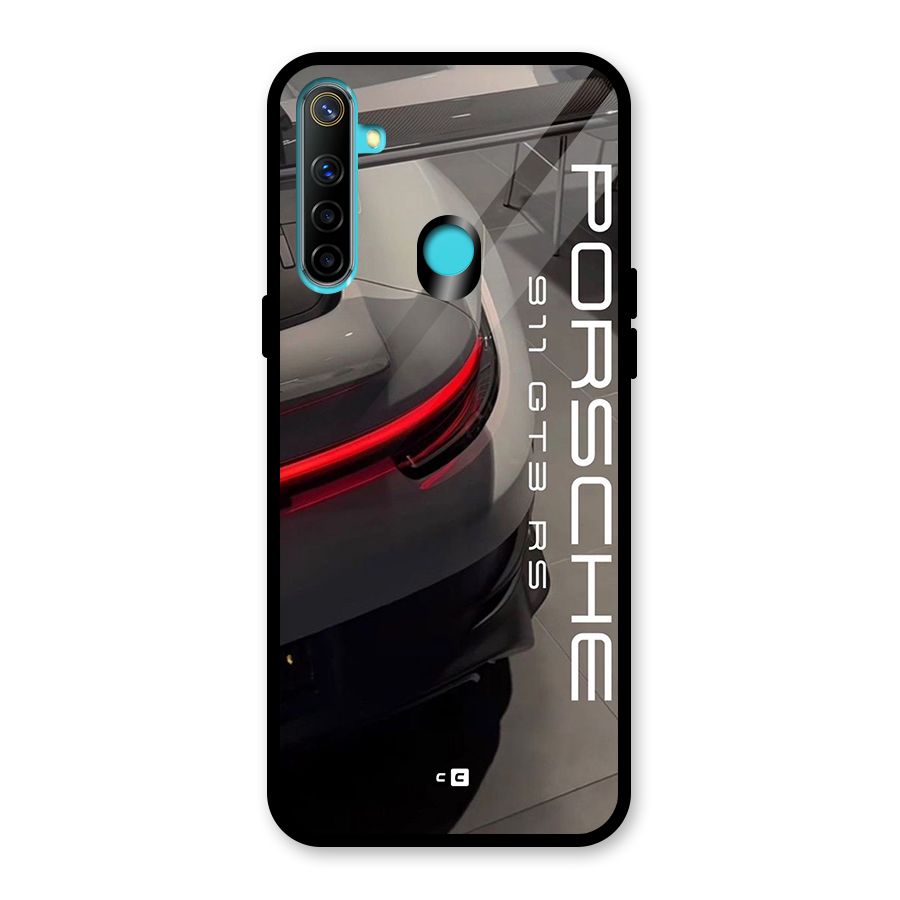 Super Sports Car Glass Back Case for Realme 5i
