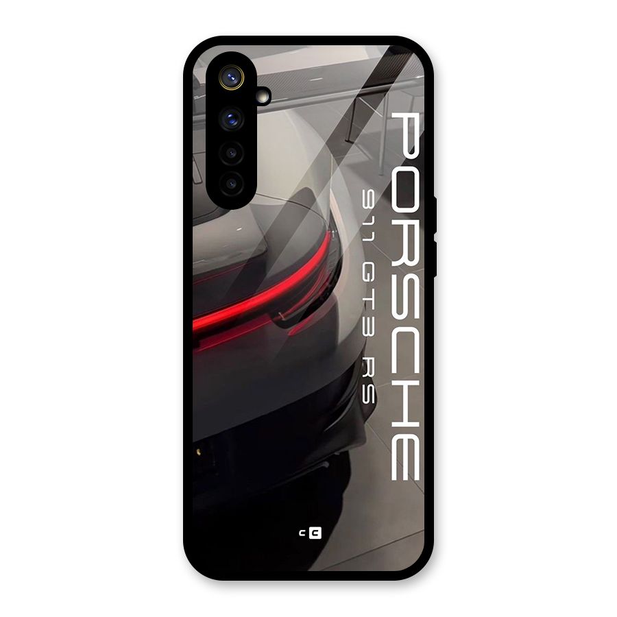 Super Sports Car Glass Back Case for Realme 6