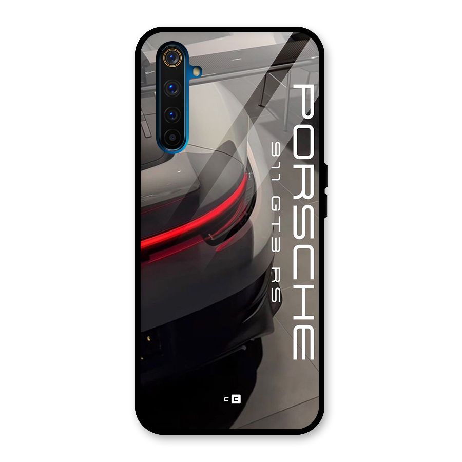 Super Sports Car Glass Back Case for Realme 6 Pro