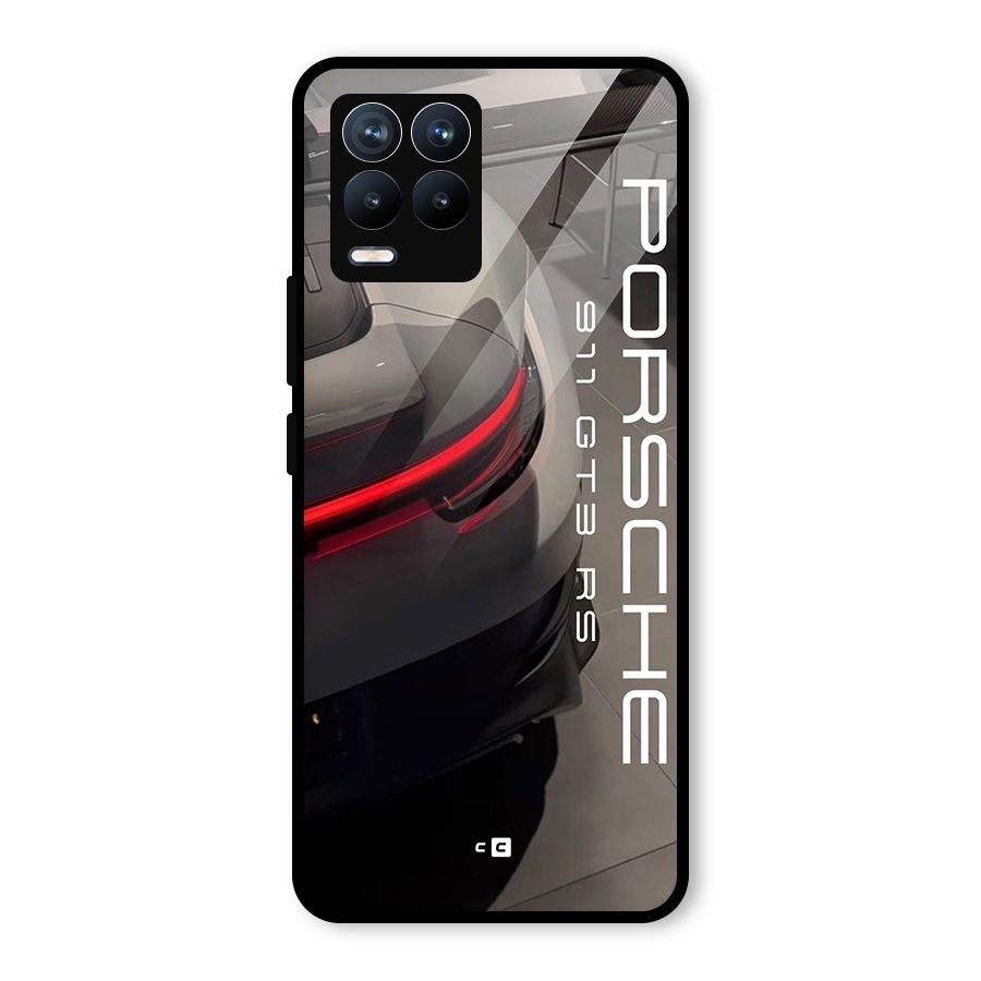 Super Sports Car Glass Back Case for Realme 8 Pro