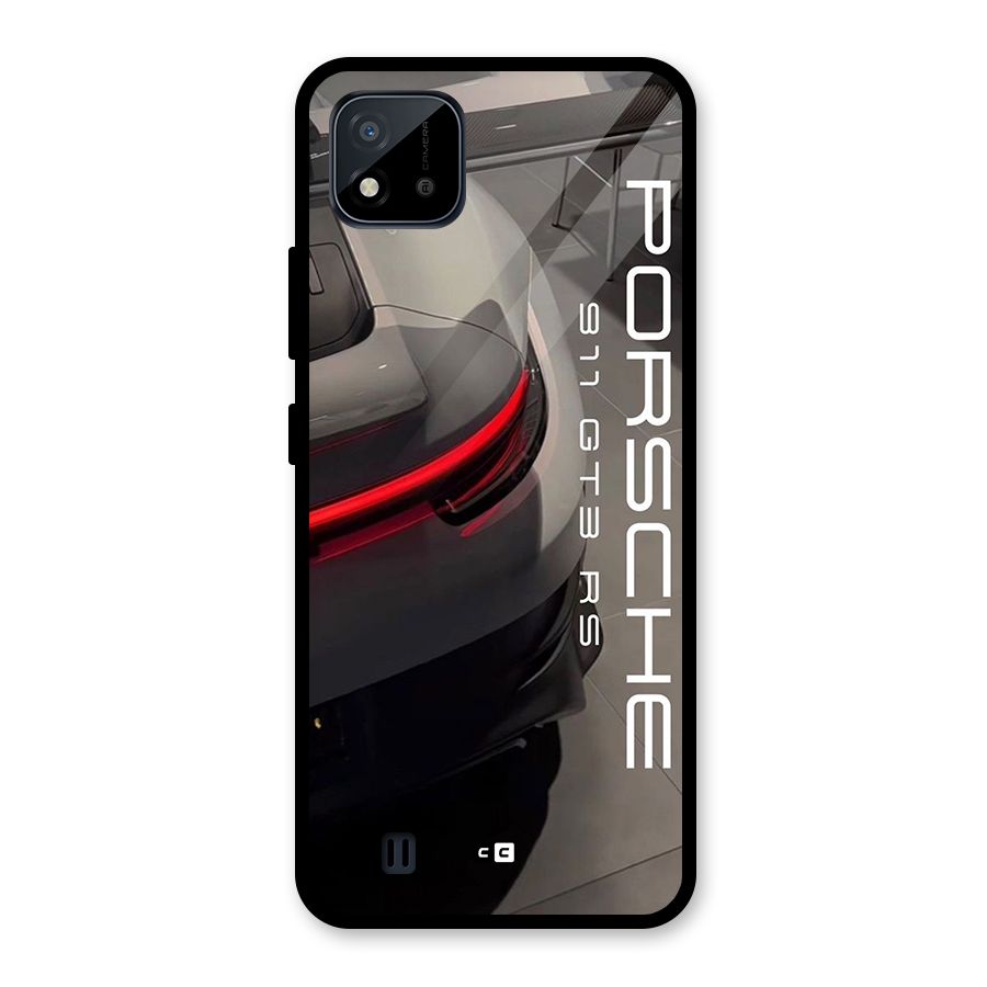 Super Sports Car Glass Back Case for Realme C11 2021