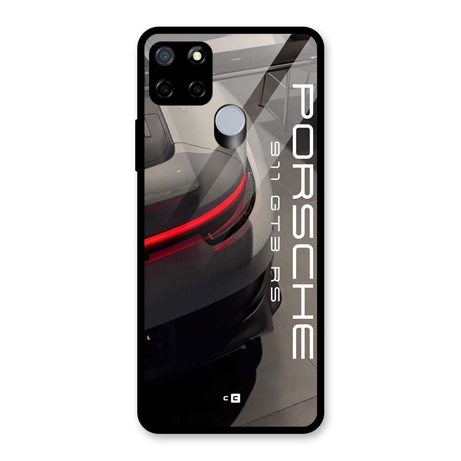 Super Sports Car Glass Back Case for Realme Narzo 20