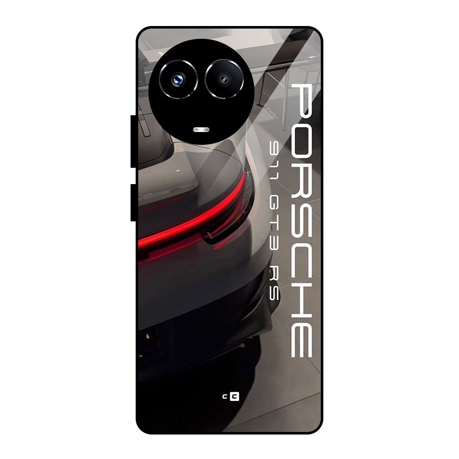 Super Sports Car Glass Back Case for Realme Narzo 60X