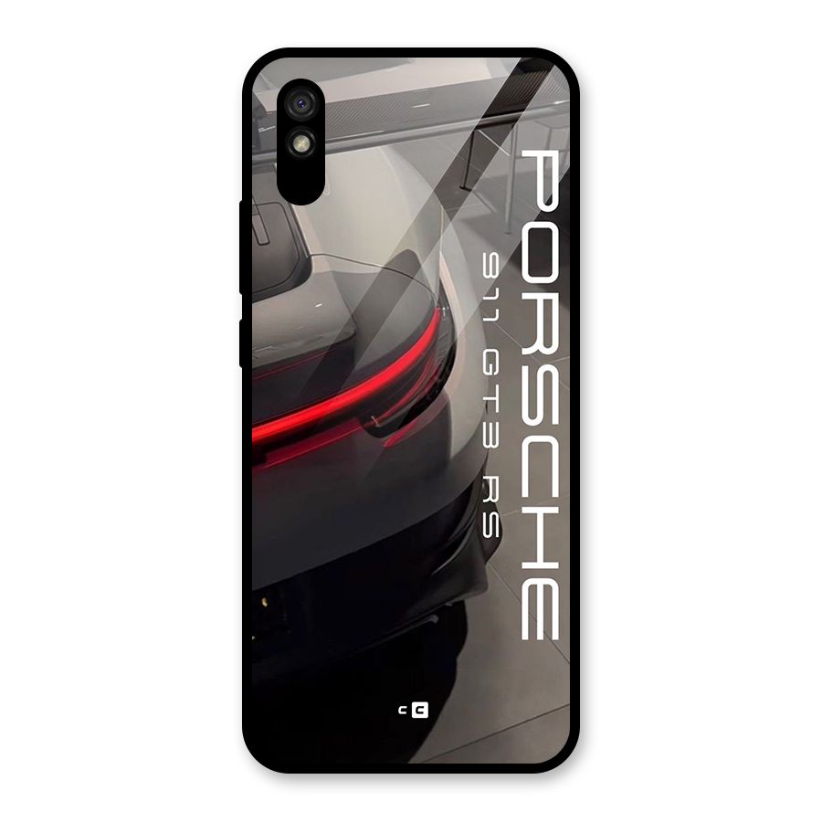 Super Sports Car Glass Back Case for Redmi 9A