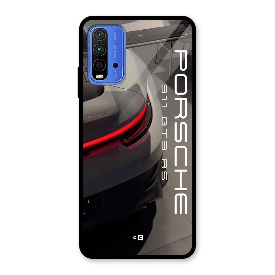 Super Sports Car Glass Back Case for Redmi 9 Power