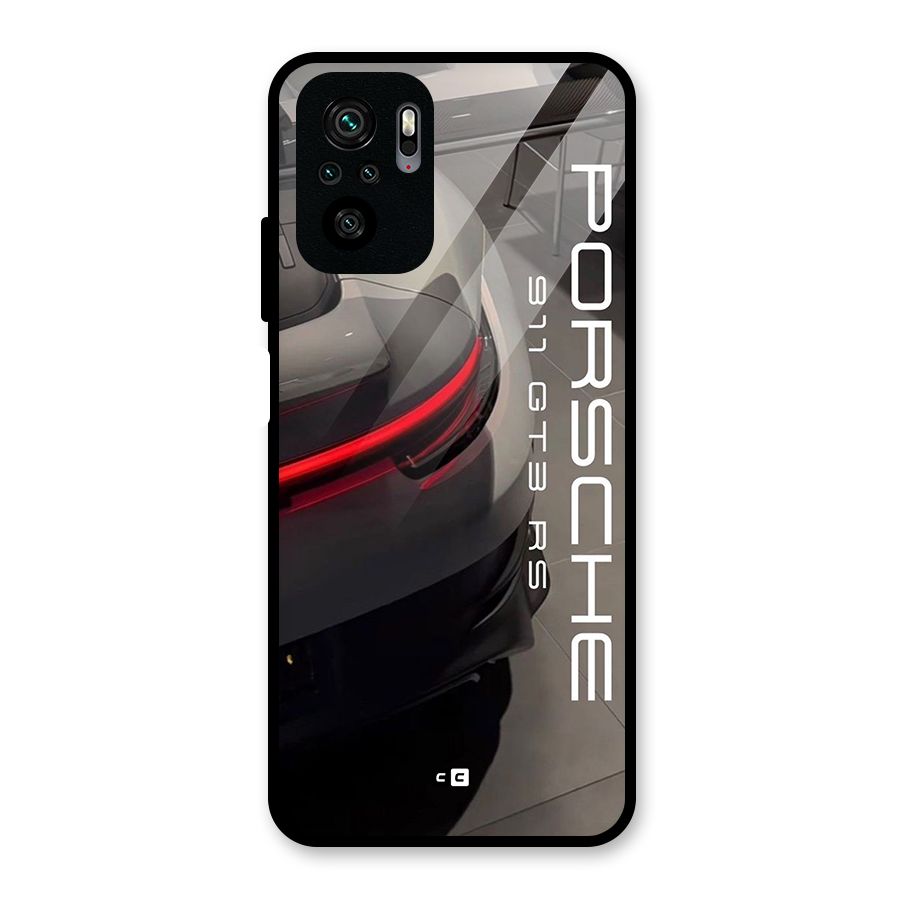 Super Sports Car Glass Back Case for Redmi Note 10