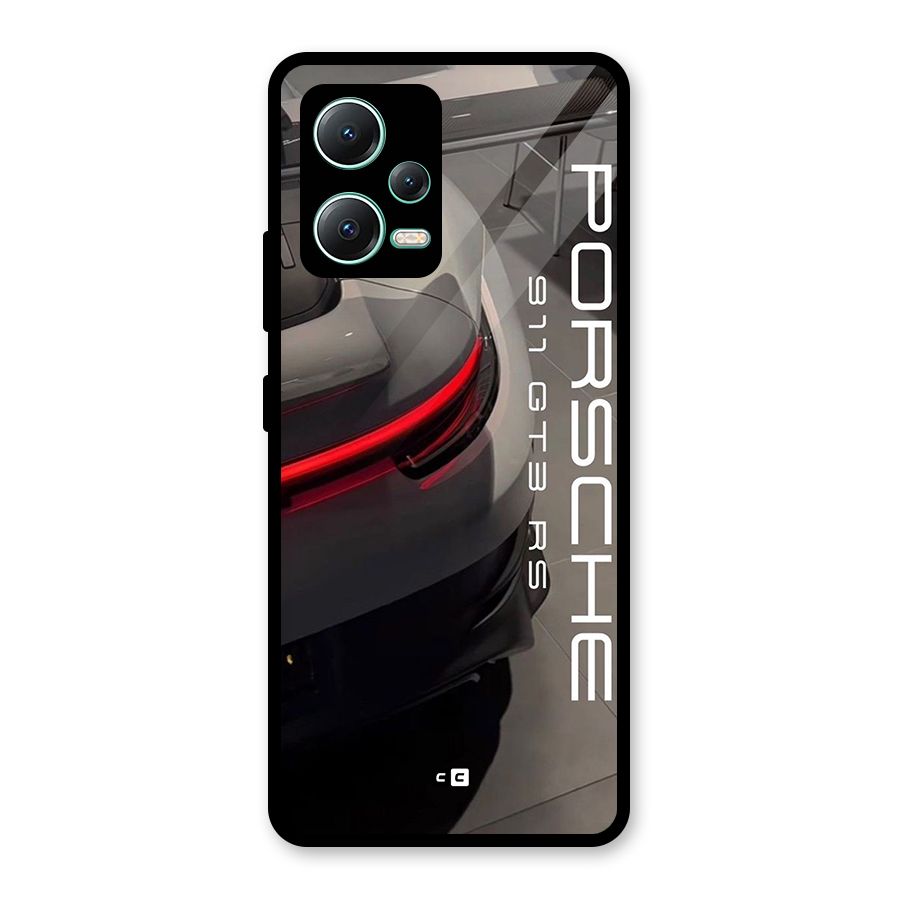 Super Sports Car Glass Back Case for Redmi Note 12 5G