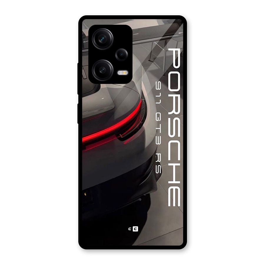 Super Sports Car Glass Back Case for Redmi Note 12 Pro