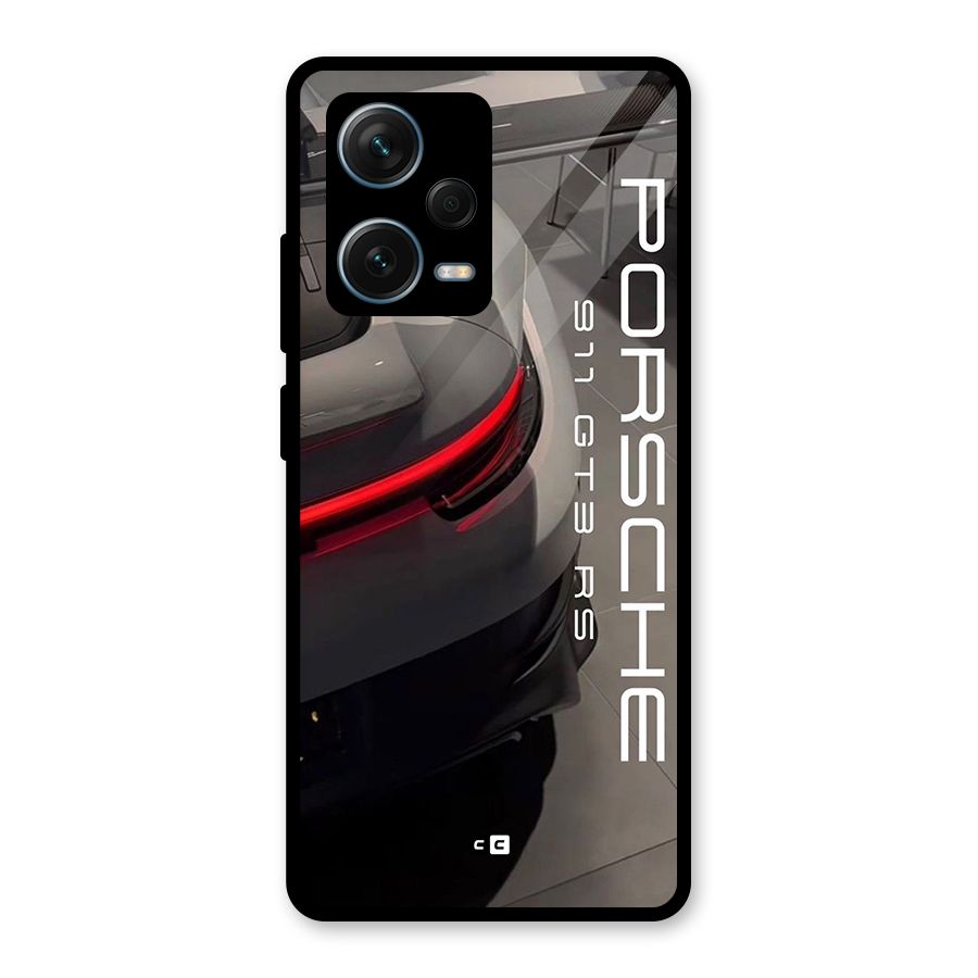 Super Sports Car Glass Back Case for Redmi Note 12 Pro Plus 5G