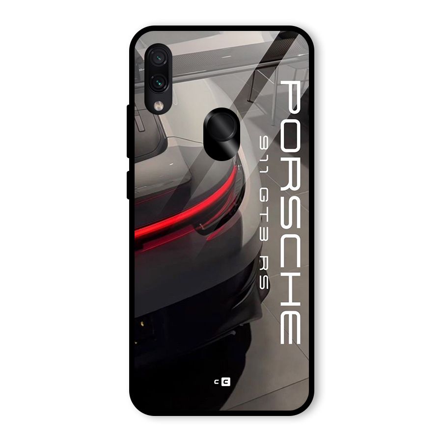 Super Sports Car Glass Back Case for Redmi Note 7