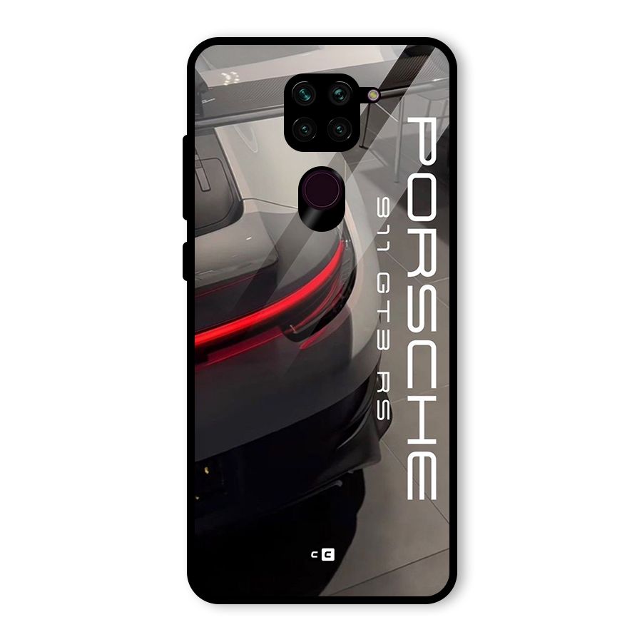 Super Sports Car Glass Back Case for Redmi Note 9