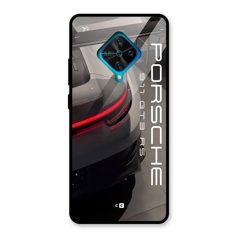 Super Sports Car Glass Back Case for Vivo S1 Pro