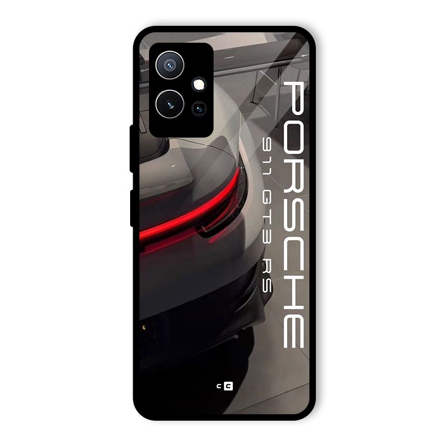 Super Sports Car Glass Back Case for Vivo T1 5G