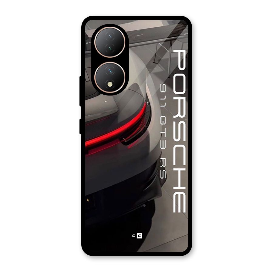 Super Sports Car Glass Back Case for Vivo T2