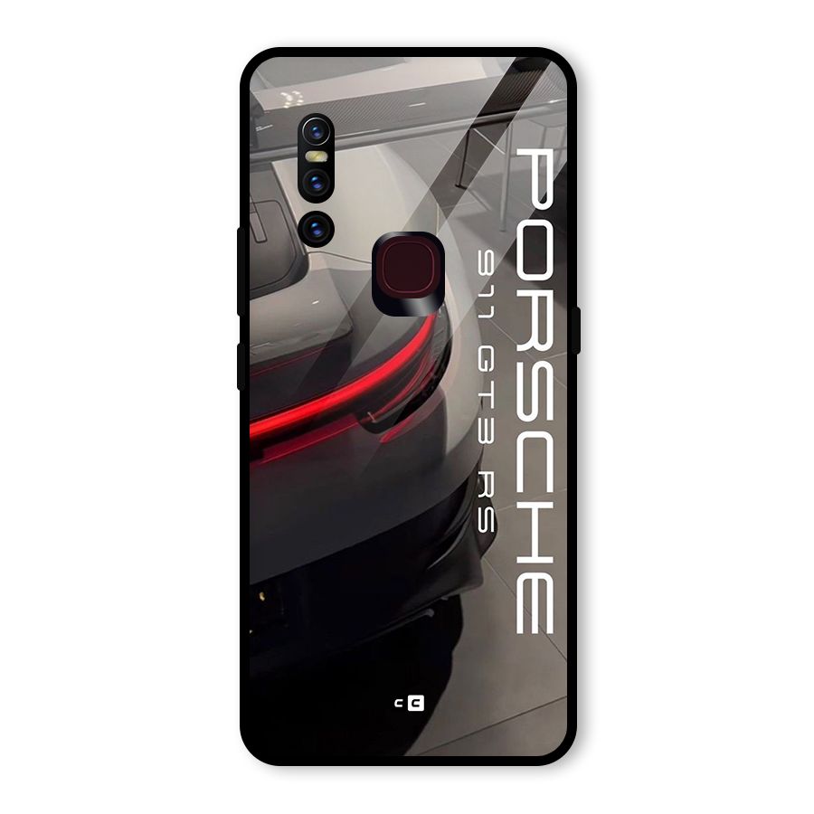 Super Sports Car Glass Back Case for Vivo V15