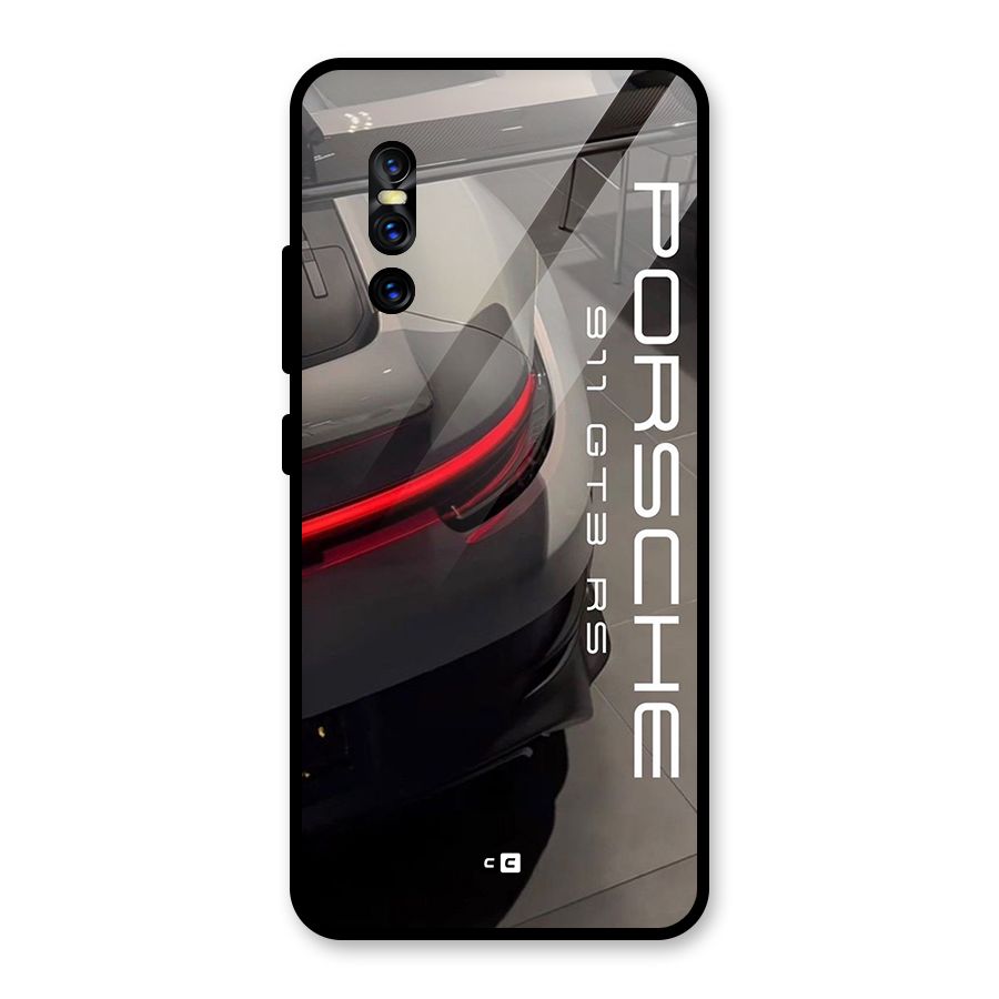 Super Sports Car Glass Back Case for Vivo V15 Pro