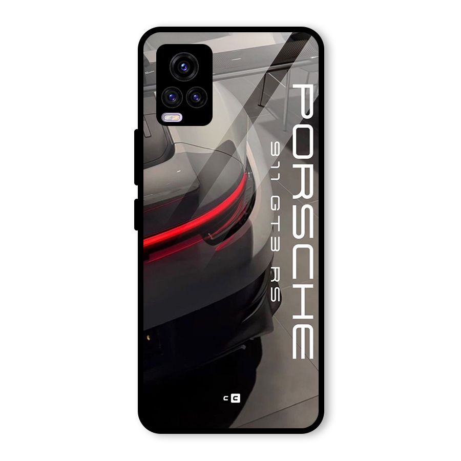 Super Sports Car Glass Back Case for Vivo V20 2021