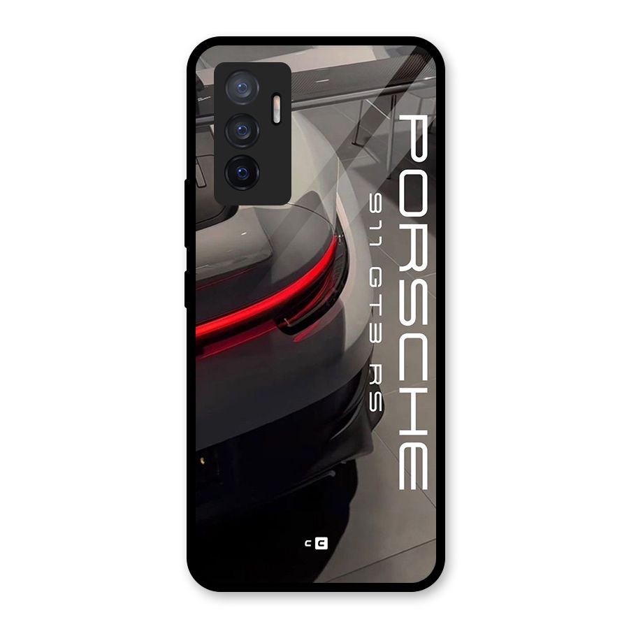 Super Sports Car Glass Back Case for Vivo V23e